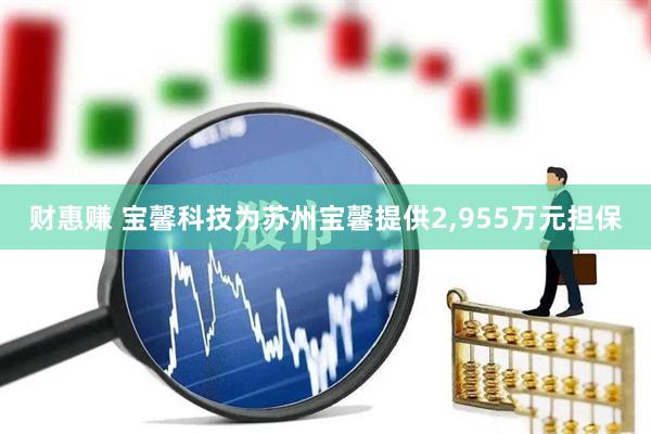 财惠赚 宝馨科技为苏州宝馨提供2,955万元担保