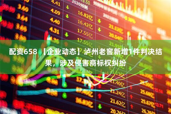 配资658 【企业动态】泸州老窖新增1件判决结果，涉及侵害商标权纠纷