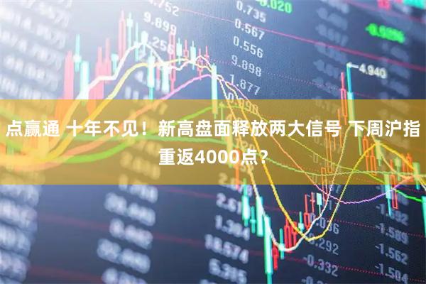 点赢通 十年不见!新高盘面释放两大信号 下周沪指重返4000点?